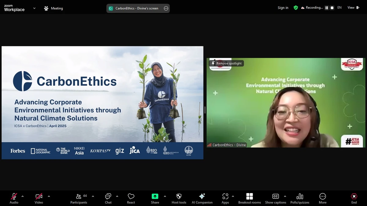 Webinar ICSA Soroti Peran Corporate Secretary dalam Inisiatif Iklim dan Keberlanjutan Perusahaan